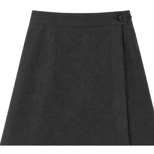 Grey Wrap Skirt