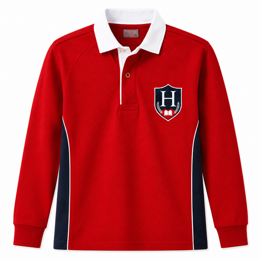 Red Rugby PE Top